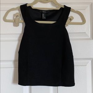 Fitted Black Crop Top